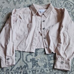 Nwt DKNY Light Pink Jean Jacket